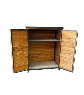 Ahşap bahçe dolap, 80x45x60 cm, Dış Ortam