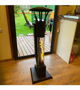Dumansız Füze Pelet Soba 60 cm Camlı 110 cm Yükseklik