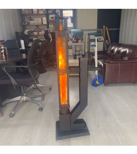 Kare 60 cm KIRILMAZ Camlı Füze Pelet Sobası